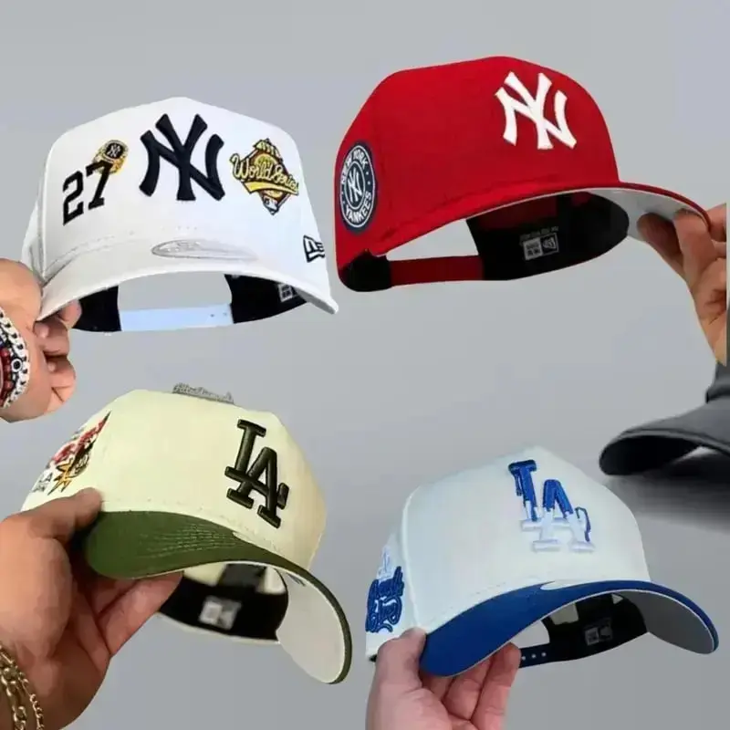 MLB Baseball Fitted Caps NY & LA – Premium Flat Peak Design, Eye-Catching Colours, Perfect for Streetwear & Sports Fans
