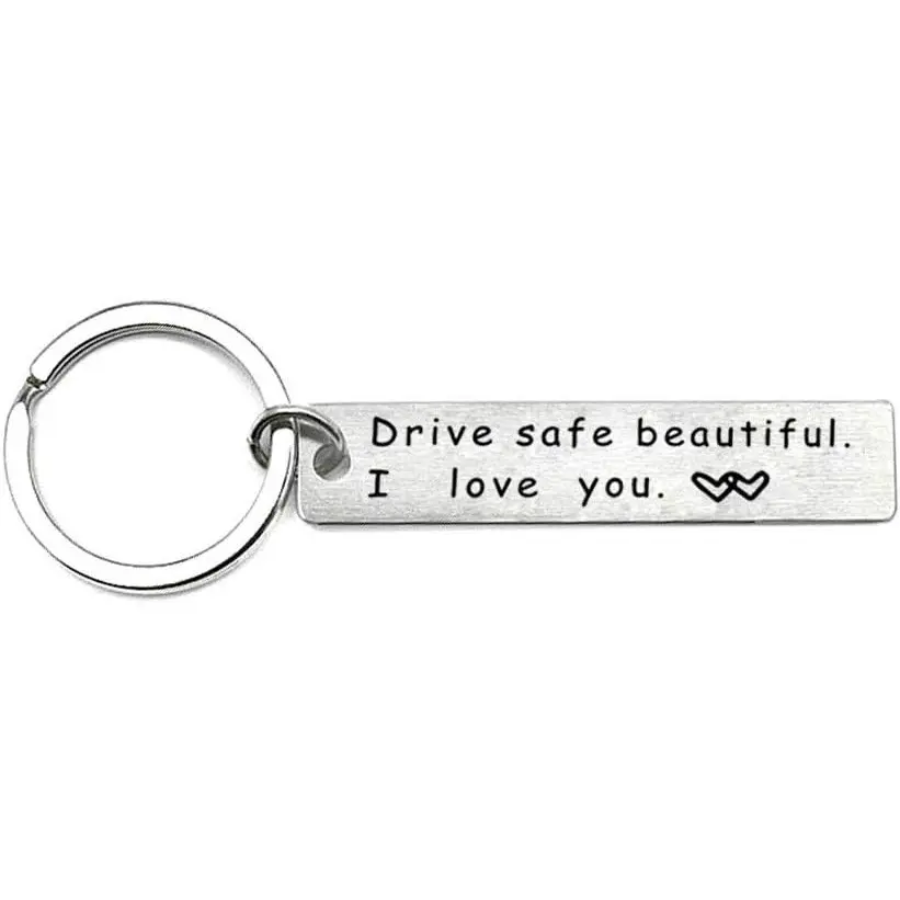 Gifts for Women Girls Drive Safe Beautiful Keychain Valentines Day Gifts for Girlfriend Wife,Birthday Christmas Gifts for Daughter Sister Aunt Niece Driving Gifts