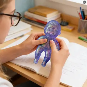 Curiosities Sugar Swaps Jumbo Baby Squishie |Large Sparkly Squishy Toys for Stretching, Squeezing,Collecting & Trading, Stress Relief Sensory Fidget Toys forKids & Adults