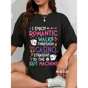 100% Cotton Funny Slot Machine Gambling Casino Gambler Vegas Gift Idea T-Shirt
