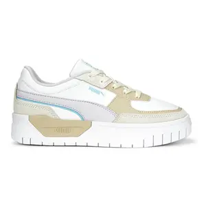 PUMA Womens Cali Dream Brighter Days Platform Sneakers Shoes Casual - White