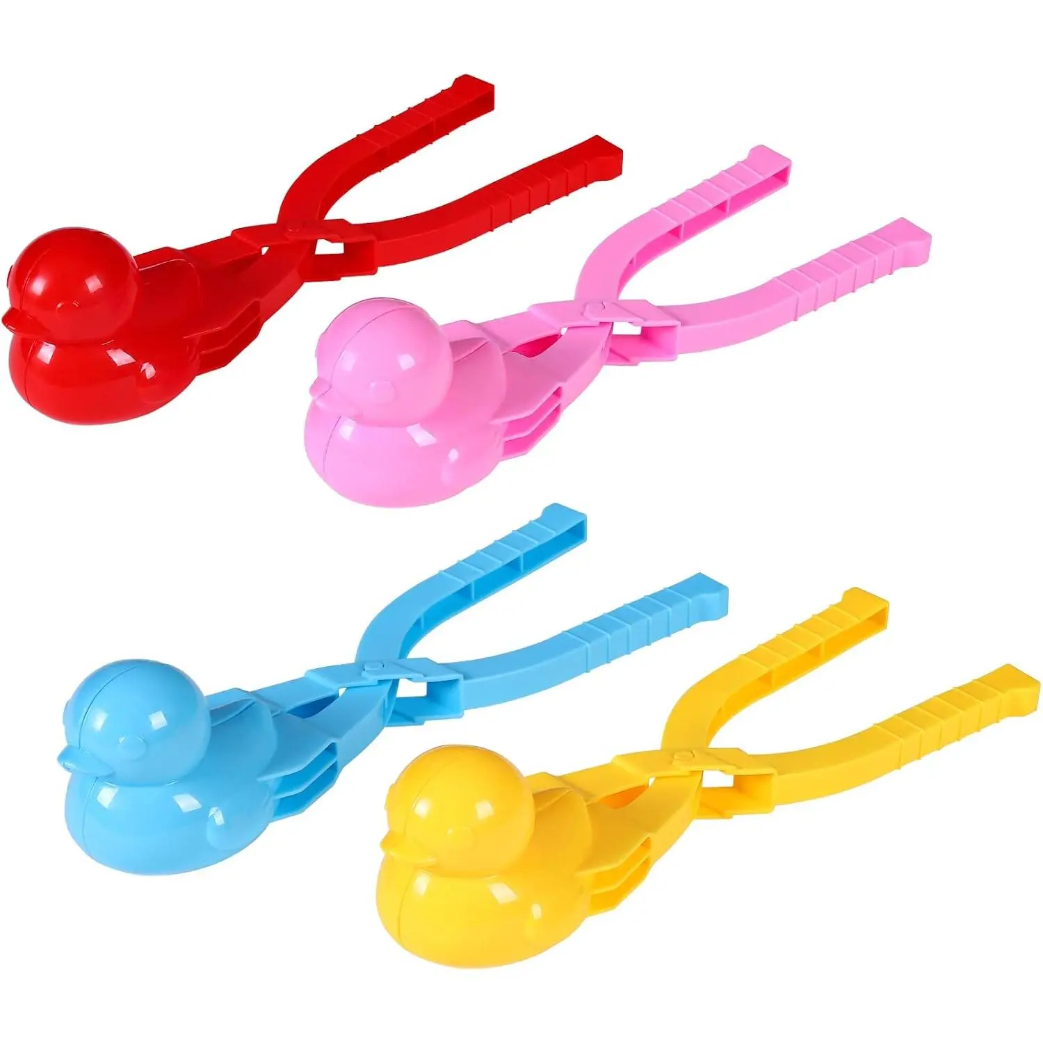 Snowball Maker Tool with Handle, Cartoon Duck Snowball Maker Clip Snow Ball Toys  for  and Adults Snowball Fight Play in Winter at Outdoor