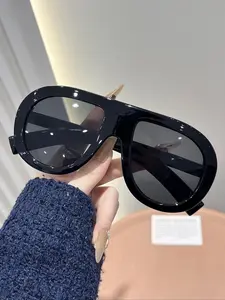 Unisex Fashionable All-match Tinted Lens Sunglasses, Trendy Casual Sunglasses for Everyday Use, Fashion Accessories for Outdoor Activities, High Quality Sunglasses