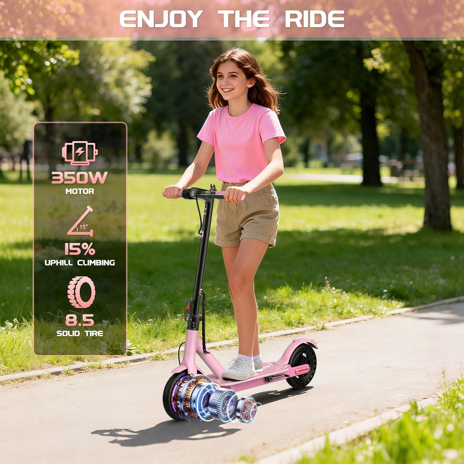 A MAXSHOT Foldable Electric Scooter for Adults & Big Kids | Multi-Speed 9-22MPH, Multi-Range 6.5-50Miles | Dual Suspension, 10-14" Tires, APP Control Commuter EscooterA