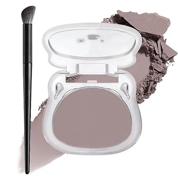 Taupe to Mauve Cool Toned Contour Palette for Fair Pale Olive Skin | Matte Grayish Mauve Shade for Natural 3D Sculpt Looks, No Orange Base, Smooth Pressed Powder Texture, Lightweight&Blendable