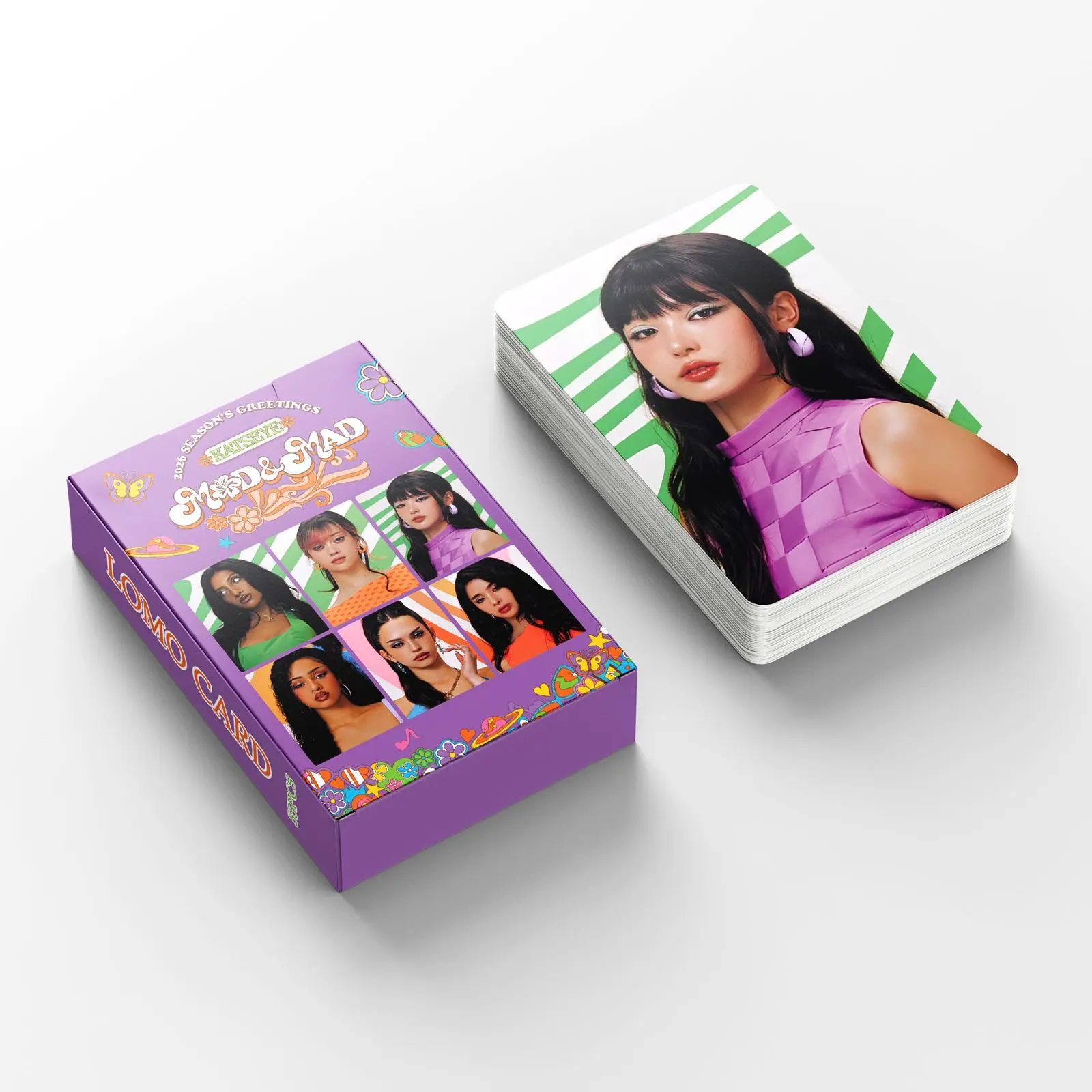 1 Box 55 Sheets Katseye Group 2026 Season's Greetings Collection