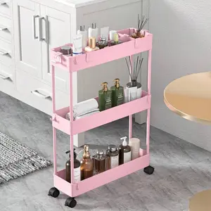 Slim Rolling Storage Cart Storage Cart Organizer Rolling Utility Cart,Room Decor,Bathroom Decor,Mobile Shelving Unit Slide Out Storage Shelves For Kitchen Living Room Bathroom Laundry Room & Dressers