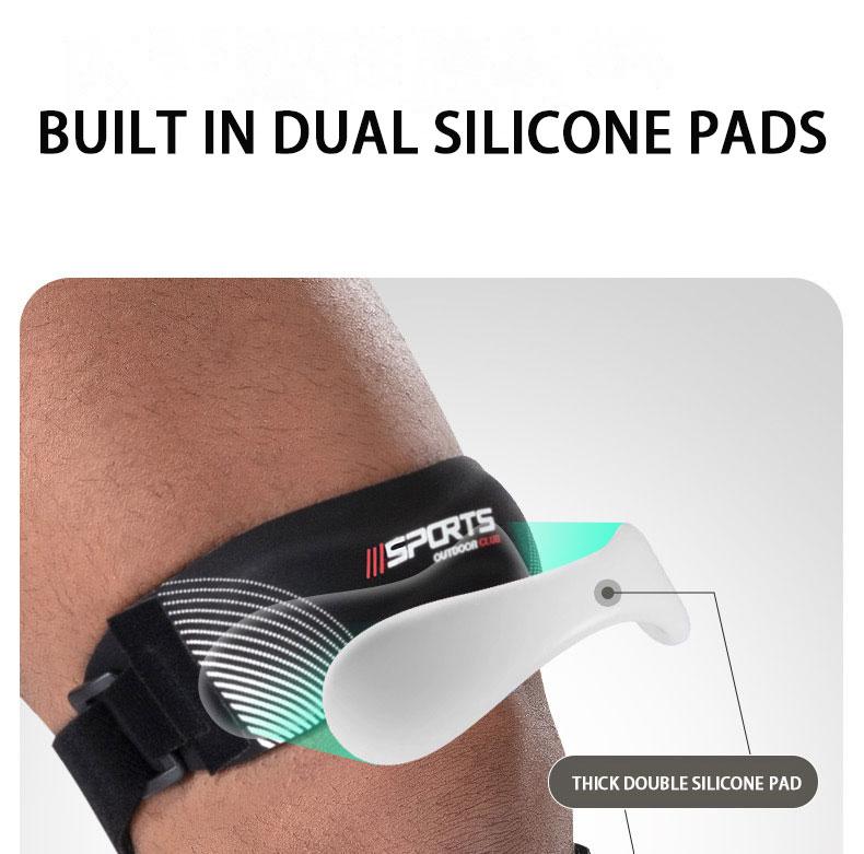 2PCS Adjustable Compression Knee Support with Patella - Unisex Heavy-Duty Joint Stabilizer for Running, Basketball (Gray/Blue/Black) - Premium Textile, Knee Compression Sleeve Men's Weightlifting Knee Guard Weightlifting Knee Sleeve Women's Knee Protector