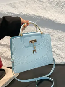 Women's Gingham Shoulder Bag, Casual Spring Summer Crossbody Small Square Handbag, Lightweight Commuter Design, All Seasons