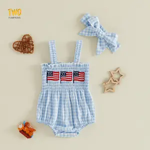 4th Of July Outfits Baby Girl Usa Romper Fourth Of July Onesie Independence Day Bodysuit