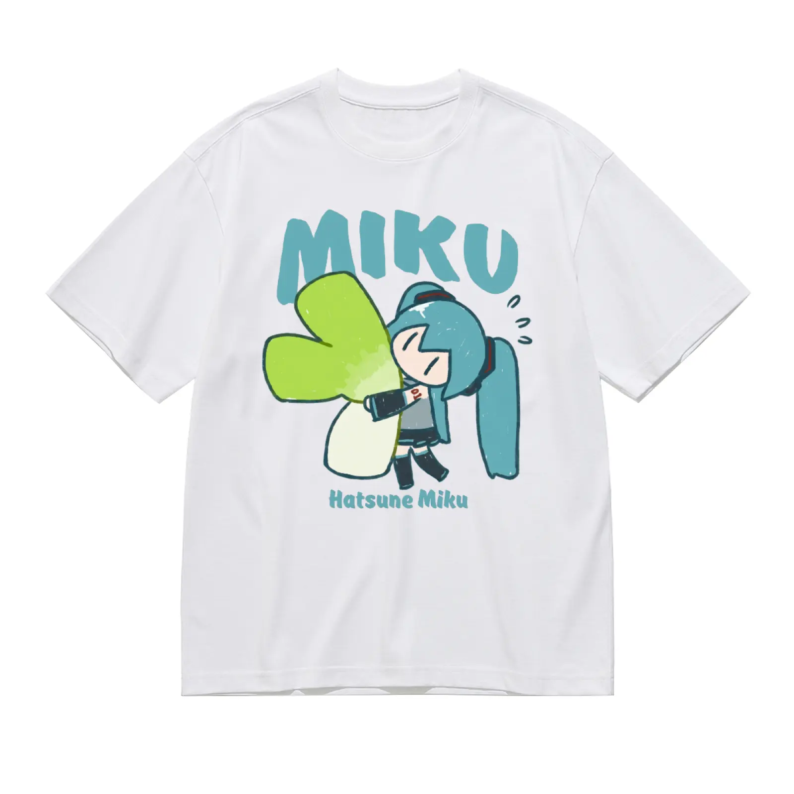 Hatsune Miku Future MIKU Series Graphic Pure Cotton T-Shirt, New Casual Short Sleeve Unisex Streetwear Tops For Men Women, Anniversary, Customized, Fitted, Office, Stylish