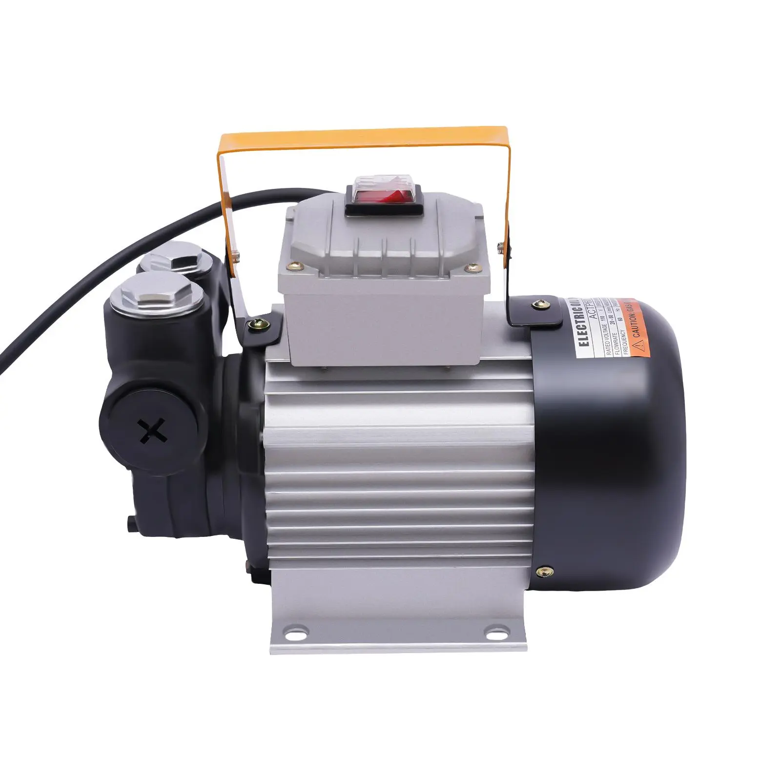 High Flow Oil Transfer Pump 550W 110V US Plug 15m Lift For Diesel Kerosene Engineering Machinery Anti-Leak Design Hand Fuel Pump Heavy Duty