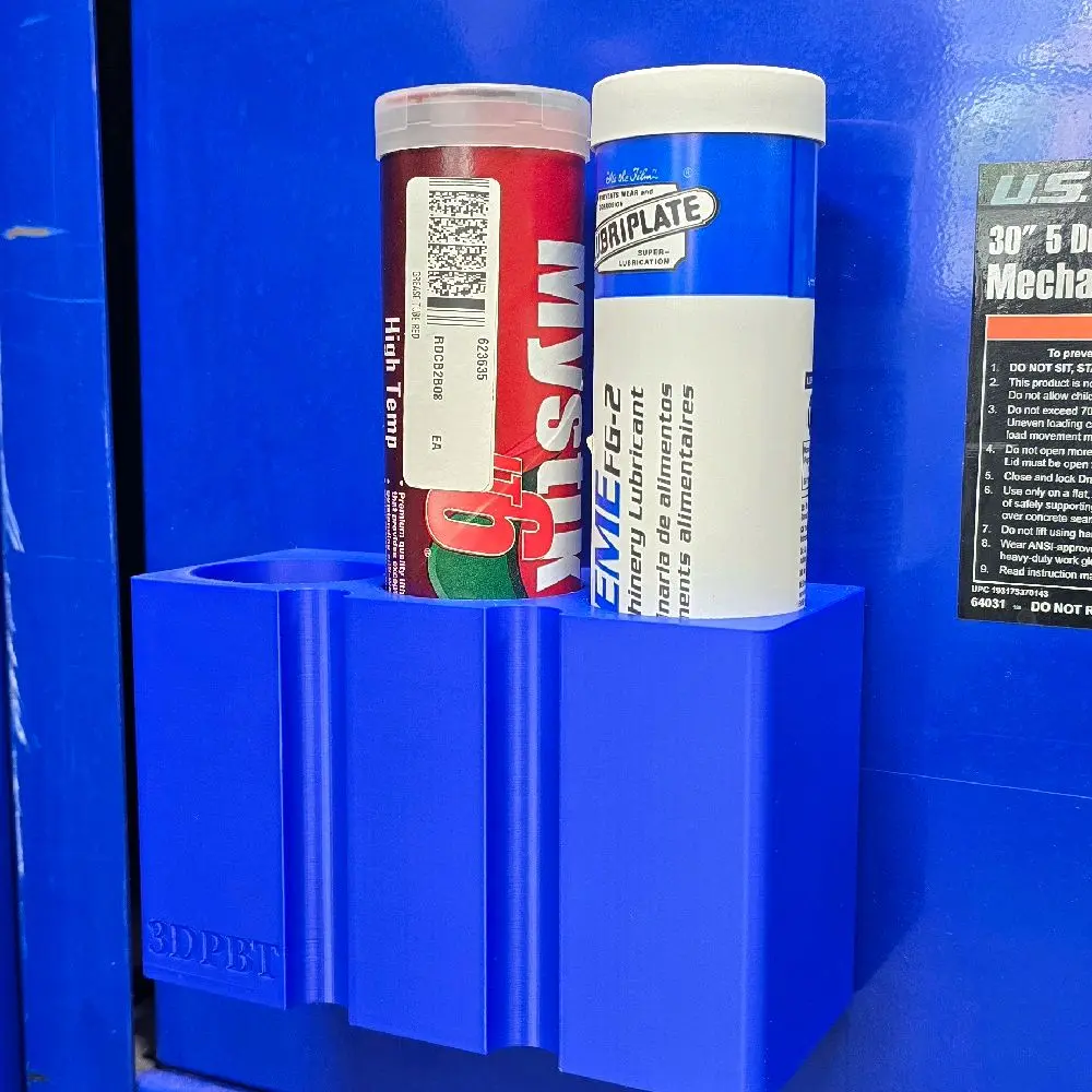 Magnetic Grease Tube Holder, 3-Tube Capacity