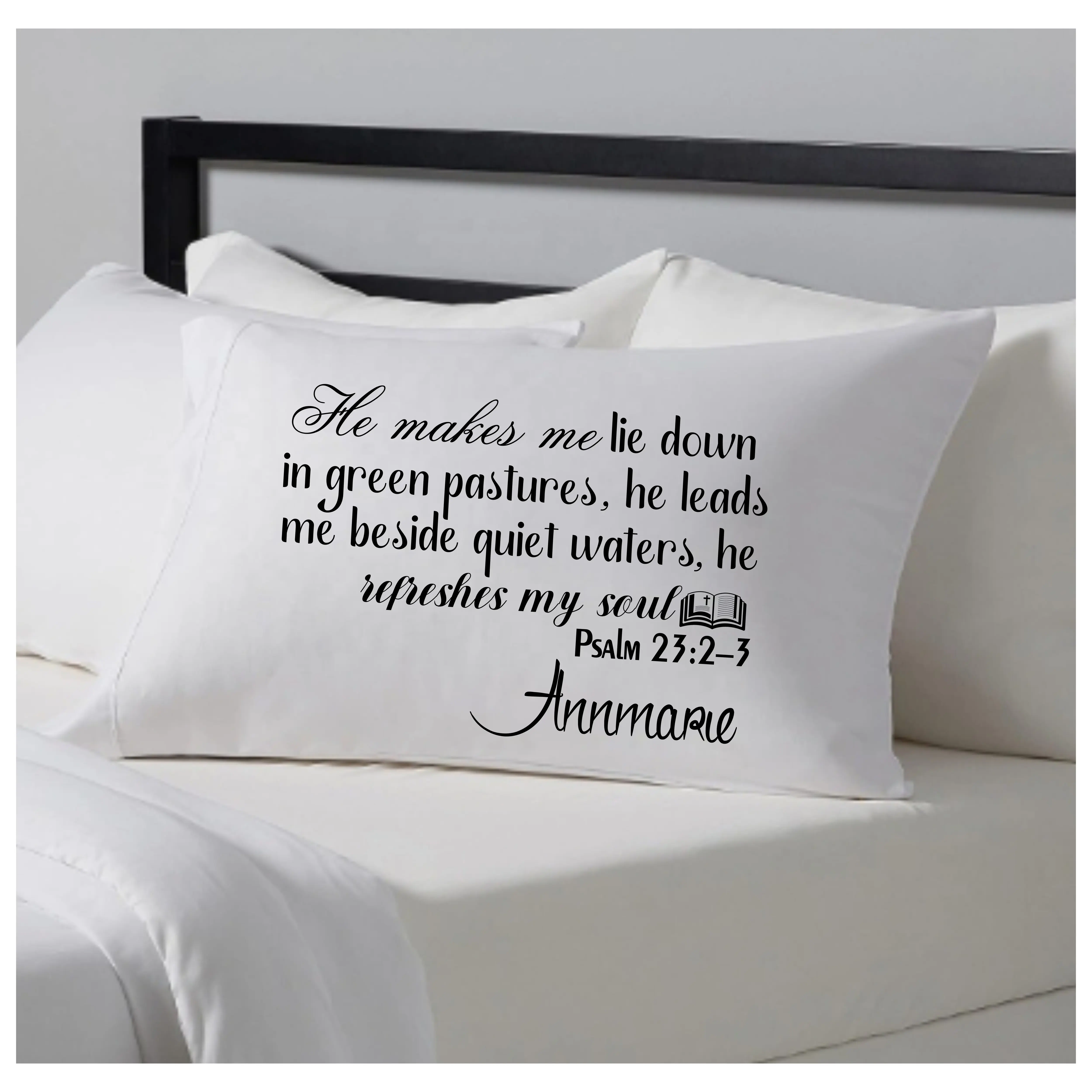 Personalized Prayer Pillowcase with Name and Scripture | Comfort Gift