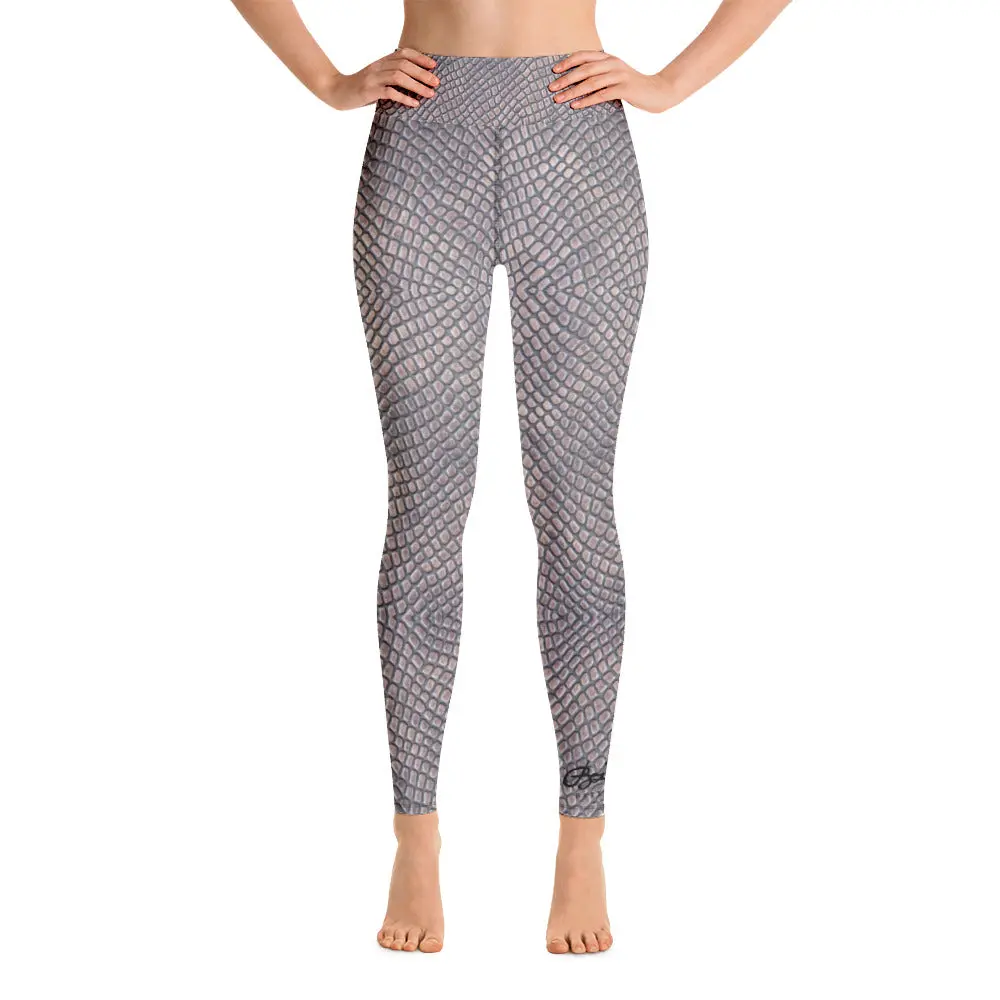 Croc Print Yoga Leggings