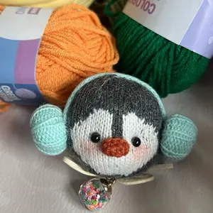 Knitting Penguin - Handcrafted Cute Amigurumi