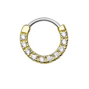 Statement Gold Classic Diamond Septum Piercing