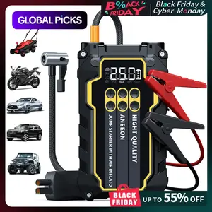 Portable Car Jump Starter with Air Compressor, 3000A 12V Lithium-Ion Battery, Automatic Shut-Off Tire Inflator, Model X49S, Car Essentials, Vehicle