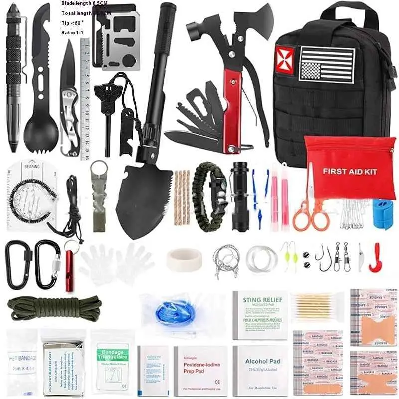 Ultimate Wilderness Survival Kit & First Aid Suit – Compact Emergency Gear for Camping & Backpacking