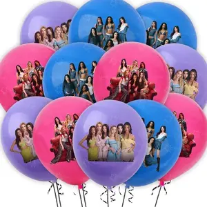 Katseye Balloons Superstar Birthday Party Decoration 12inch Latex Balloons Party Favors Kpop DIY Decorations ﻿