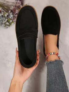 British Style Thick Sole Loafers for Women, Spring New Arrival, Lazy One-Step On, Comfortable Bean Shoes, Non-Tiring Footwear