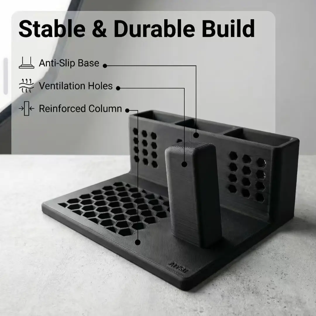 Desktop Handgun Stand, Durable Abs Plastic, Ideal for Indoor Storage and Display, Perfect Gift for Military Enthusiasts, Desk Organizer, Desktop Holder, Desktop Accessories