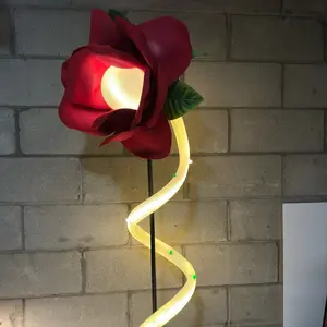 Dancing Rose LED Floor Lamp with Dimming Control