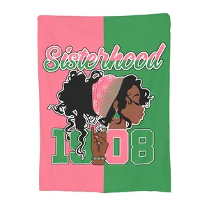 Cartoon sorority blanket soft flannel blanket for sofa bed warm and lightweight for boys girls adults 50 inches x 40 inches