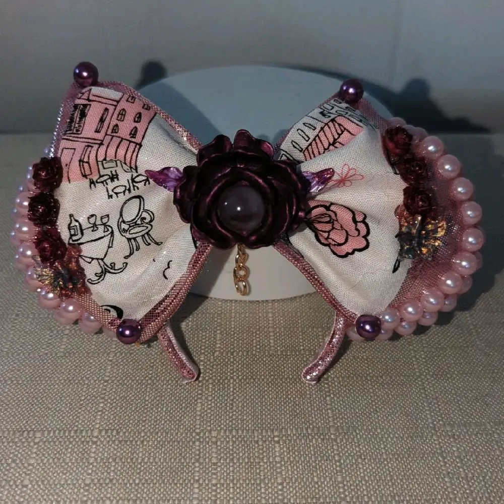 Paris mouse ears keychain