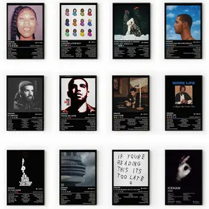 Music Poster Album Cover Poster Wall Decor for Music Lovers Rappers Fans Gift Idea Bedroom Man Cave Male Decor Music Wall Art pop culture art vintage movie canvas