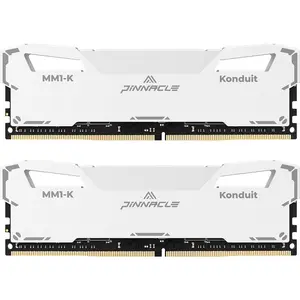 Pinnacle Konduit 16GB KIT(2x8GB) DDR4 3200MHz PC4-25600 CL16-18-18-38 XMP2.0 Overclocking 1.35V Compatible for  and  Desktop Gaming PC Memory Module RAM - White