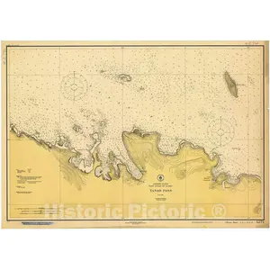 Tanao Pass, 1921 - Nautical Chart Print