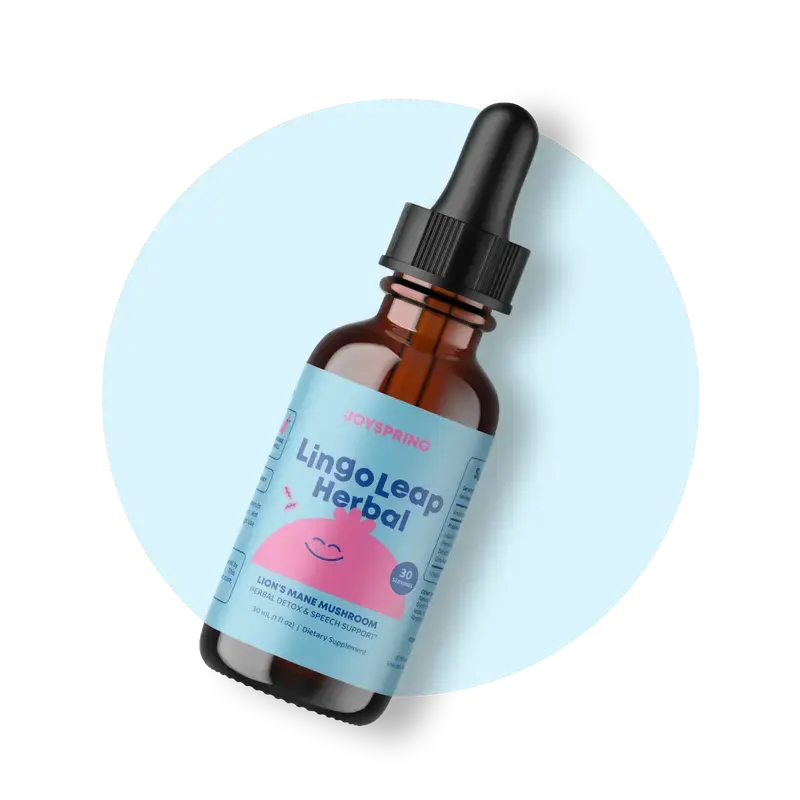JoySpring LingoLeap Kids Speech Learning Supplement, Zeolite Drops with B‑Vitamins & Botanical Extracts, Supports Focus, Memory & Daily Learning