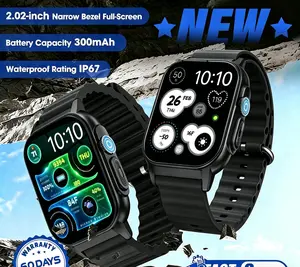 H16 ULTRA3 2.02" Fashion Touch Screen Smart Watch with Answer/MakeCalls/Message Reminder, Multifunctional Fitness Watch with 100+ Sports Modes, DIY Watch Dials, Smart Watches for iPhone/Andriod, Activity Tracker for Men Women