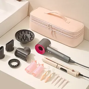 [2026 New Model]Portable Travel Case for Hair Dryer, Durable Hair Diffuser & Styling Tools, Fashionable Double Layer Storage Space for Hair Accessories, Ideal Organizer for Revlon Styler