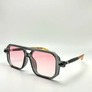 Aviator Tortoise Square Vintage Fashion Designer Unisex Sunglasses