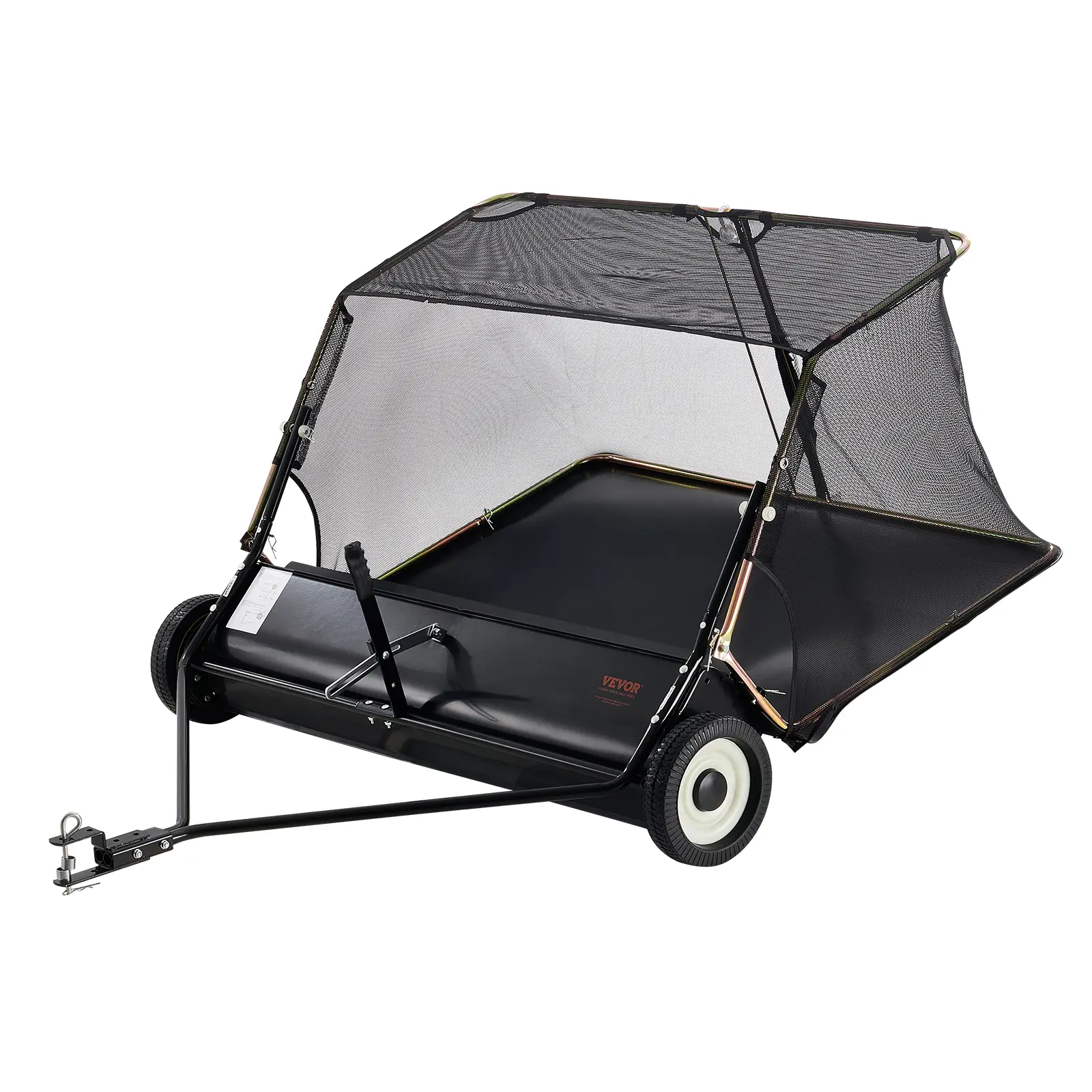 【summerfinds】VEVOR Lawn Sweeper Tow Behind, Various specifications, Large Pull Behind Grass Sweeper, Heavy Duty Leaf & Grass Collector with Dumping Rope Design, Adjustable Sweeping Height for Picking Up Debris & Grass