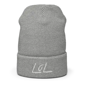 The LoL Waffle Beanie (Grey) – Warm, Textured, and Perfect for Everyday Wear