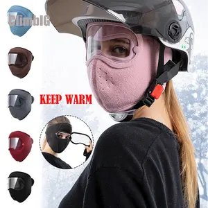 Windproof HD Goggles & Anti-Fog Face Mask Set - Winter Warm Full Coverage for Outdoor Cycling, Skiing | Breathable Dustproof with Clear Eye Shield Hat