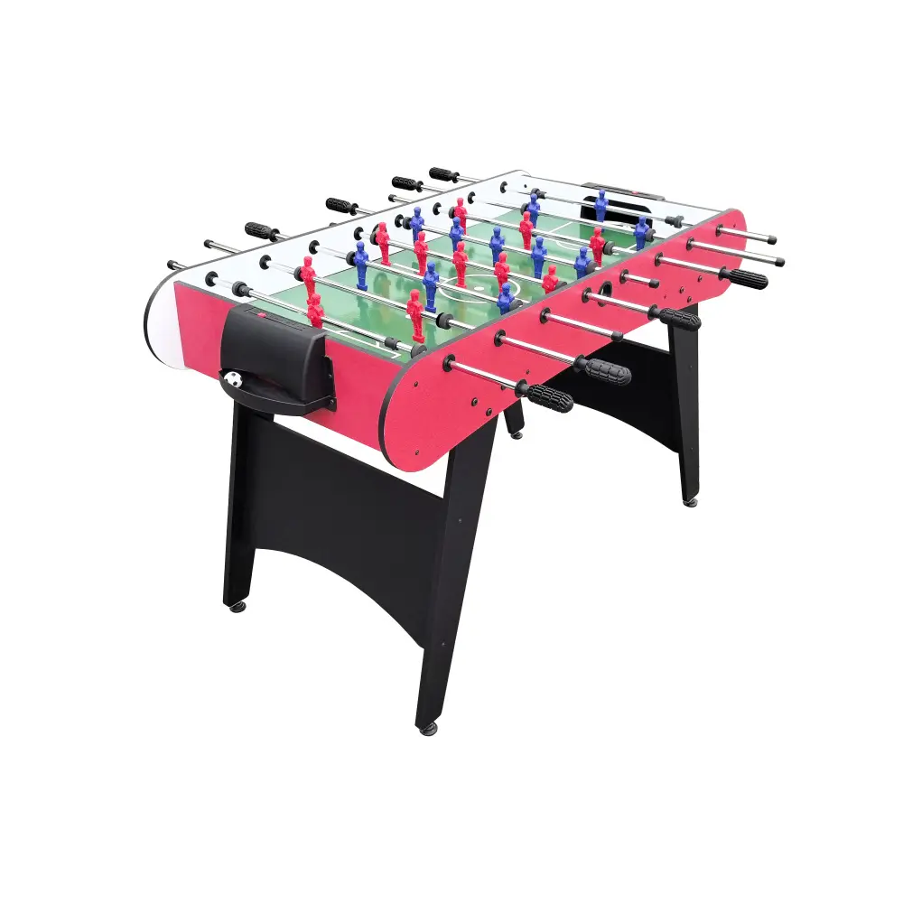48"x24"x31" Unisex Foosball Table - Indoor Family Sports Furniture for Clubs, Office, Easy Assembly, 2 Balls, MDF-PVC Panels, Adults