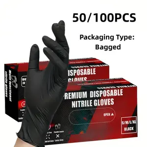 50/100PCS Disposable PVC Gloves, Perfect for Home Use, Ideal for Kitchen Tasks, Cleaning, Tattooing, Hair Dyeing, Household Cleaning, And Dishwashing