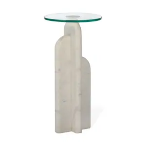 Union Home LVR00591 24.5 in. Archway Drink Table, White