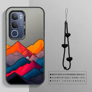 Colorful Mountain Peak Pattern suit bracelet phone Suitable For VIVO Y19S Case is suitable For Y19S with PET Shock proof design perfect for popular