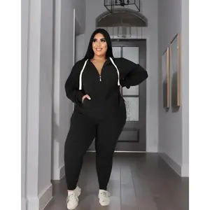 Women's Sets | Autumn/Winter High Jogging Shoes and zip-in-the-stick hoodies, plus size (gifts)