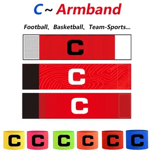 Adjustable Football Basketball Team Captain Armband, Three styles，Sports Accessory for Coaches and Players, Durable and Comfortable Design
