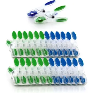 Heavy Duty Plastic Clothespins, 1-Pack (24 Pins), Durable Outdoor Clothes Pins for Air-Drying, Multipurpose for Laundry, Crafts, Organizing, and More bolt rack ring holders Multifunctional Double Pole barbecue utensil corrugated box shelf dessert display