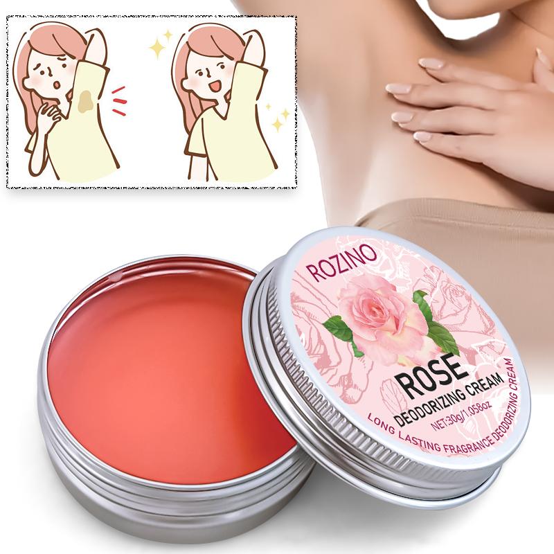 Rozino Natural Rose Deodorant 30g, Gentle Underarm Care, Smooth Cream Formula