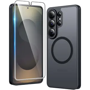 Samsung S26 Series Phone Case: Magnetic Charging Shockproof Magsafe Support - Frosted Oil Spray Touch