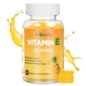 Vitamin E 400 IU Gummies for Immune, 268mg Per Serving Vitamin E Gummies for Women and Men Skin Glow & Cell Wellness, 60 Count Pineapple Flavor Sugar-Free Gluten-Free