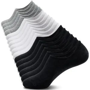 10Pairs Men's Black and White Gray Boat Socks Non-slip Socks, Ultra-thin Mesh Invisible Socks Menswear Bestie Techwear Beige leg warmers